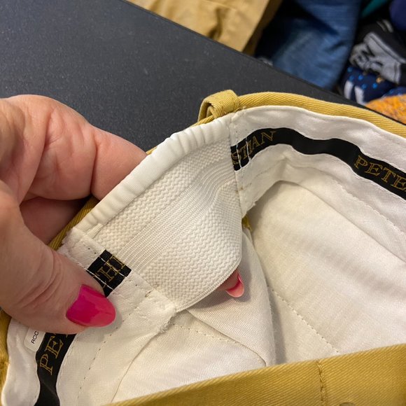 PETER CHRISTIAN Mens W 36 L 30 Mustard Flat Front Chinos Pants - Picture 10 of 13